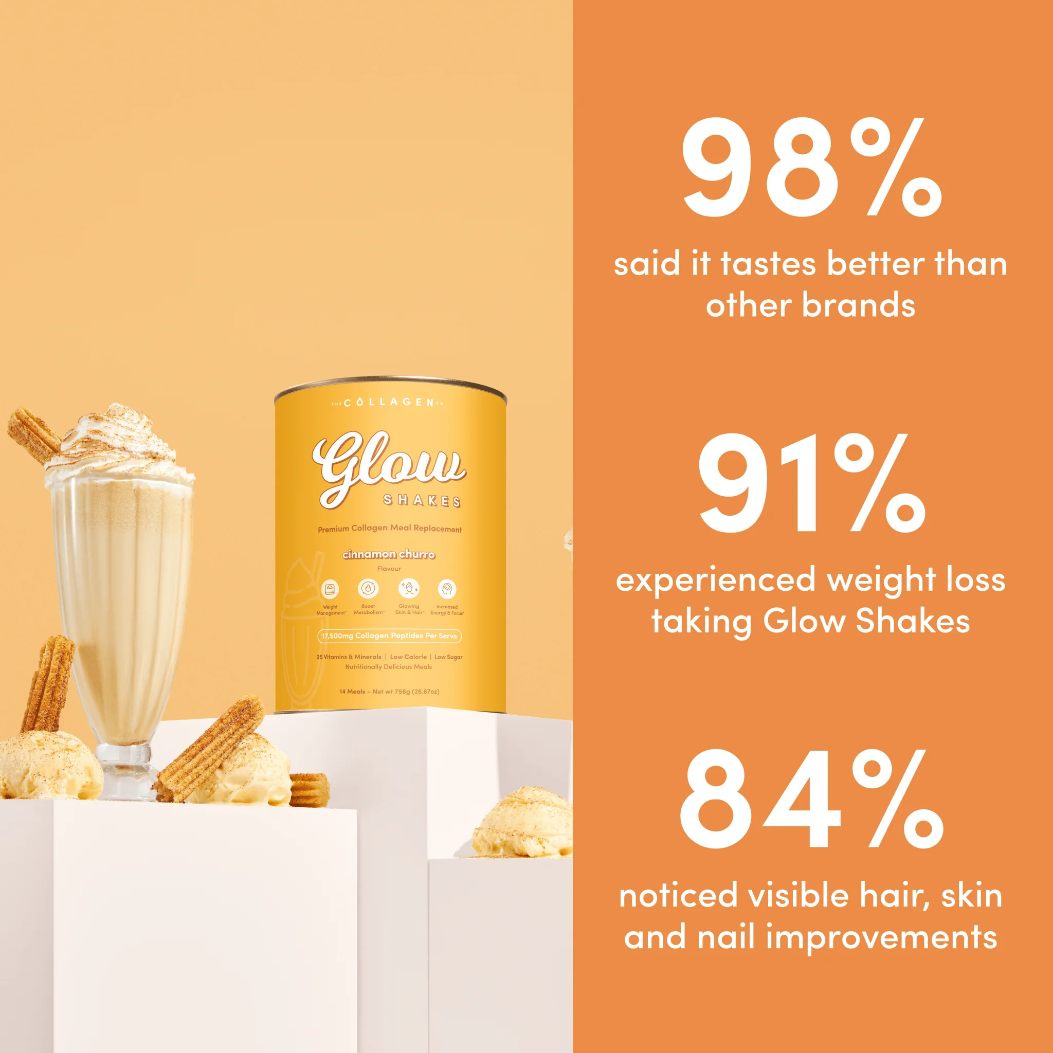 Cinnamon Churro Collagen Meal Replacement - 756g - Image 3