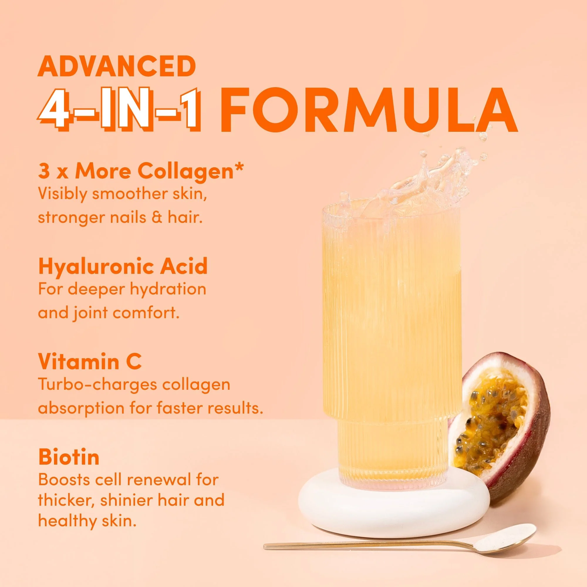 Passionfruit Mango Collagen Sachets - 280g - Image 5