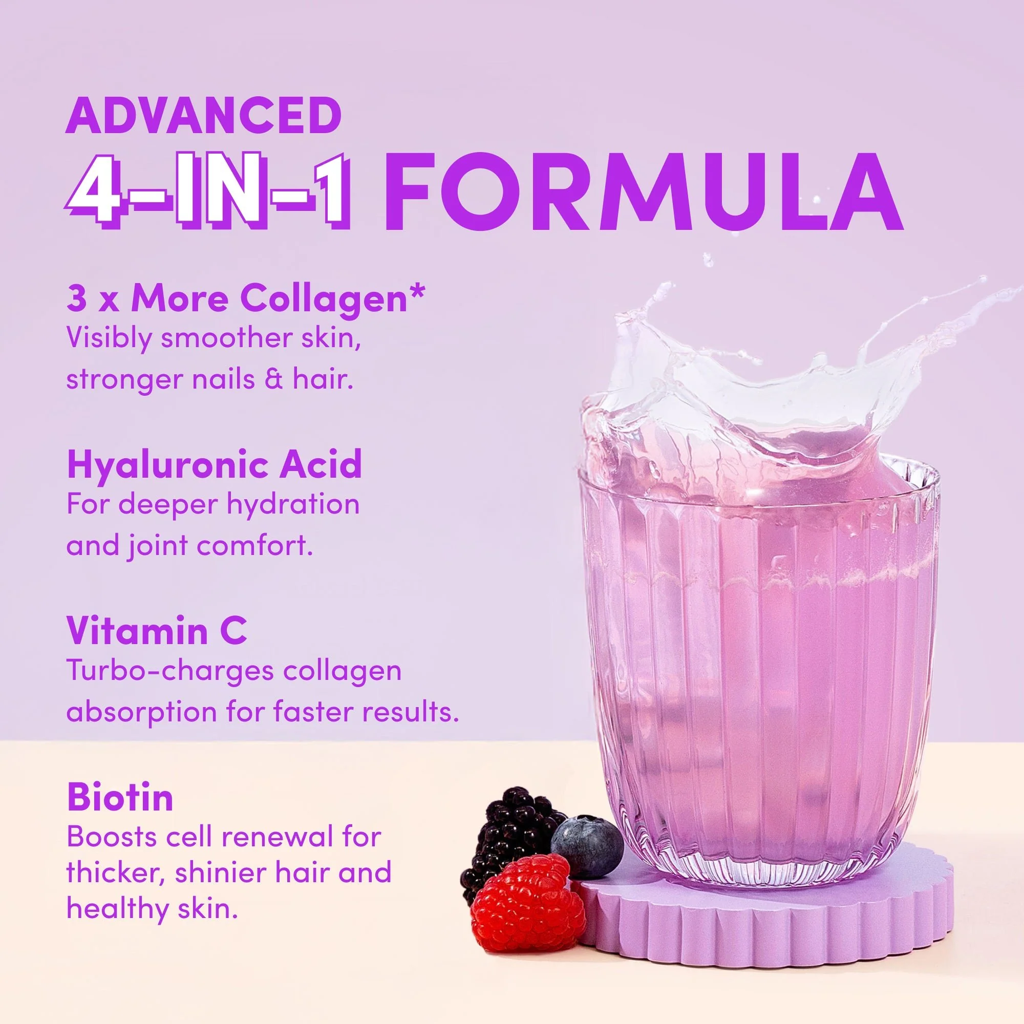 Mixed Berry Collagen Powder -  560g - Image 5