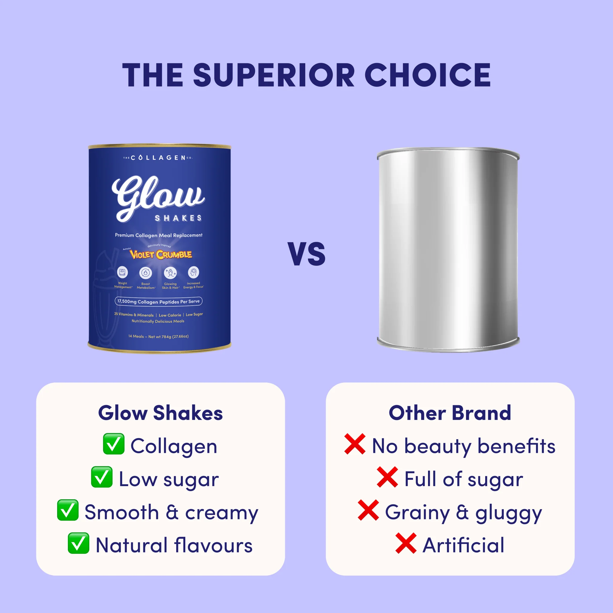 Violet Crumble Collagen Meal Replacement - 784g - Image 4